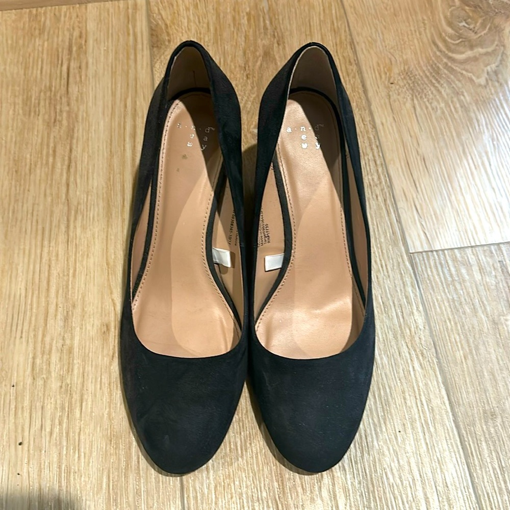 A New Day Black Wedges